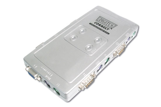 Digitus KVM SWITCH 4porta PS/2 - kabinet