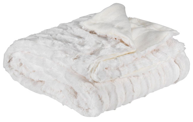 Ćebe GENA veštačko krzno 130x170cm bela