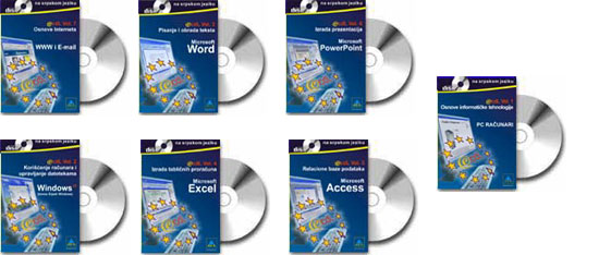 Multimedijalni kurs ecdL - komplet - European Computer Driving Licence