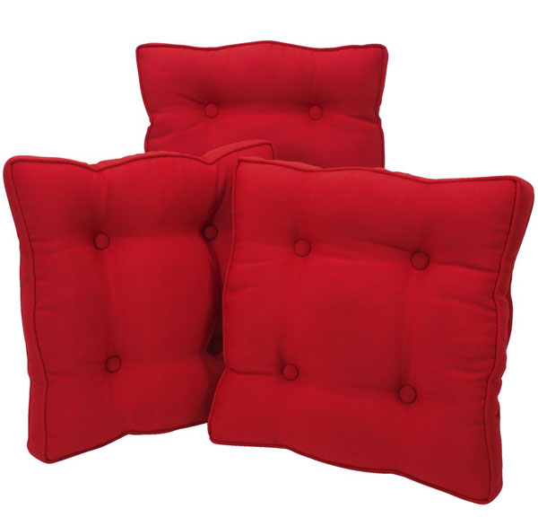 Futon jastuče za stolice ANNEBELL 40x40x5 crvena 4 komada