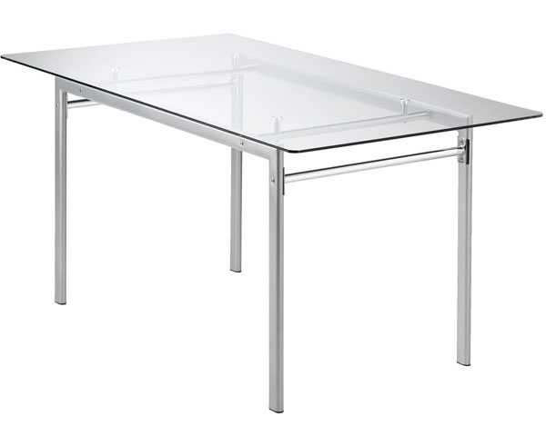 Trpezarijski sto Devon metal / staklo