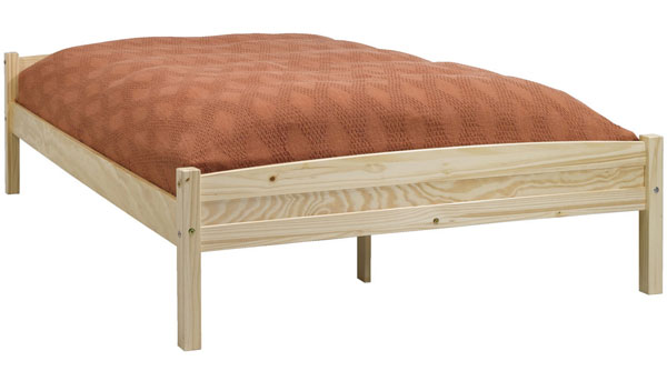 Krevet Jorg 140x200 lakirana borovina + dušek Basic S10