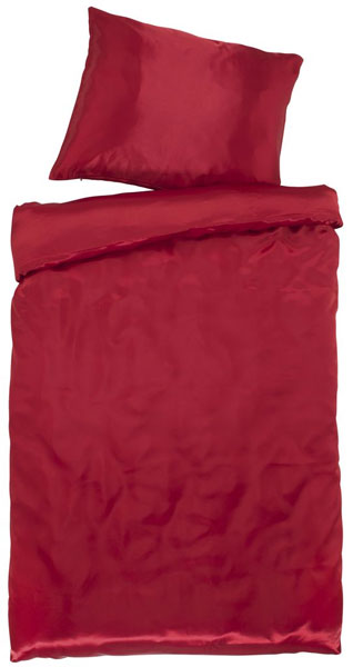 Satenska posteljina Youth 140x200 crvena