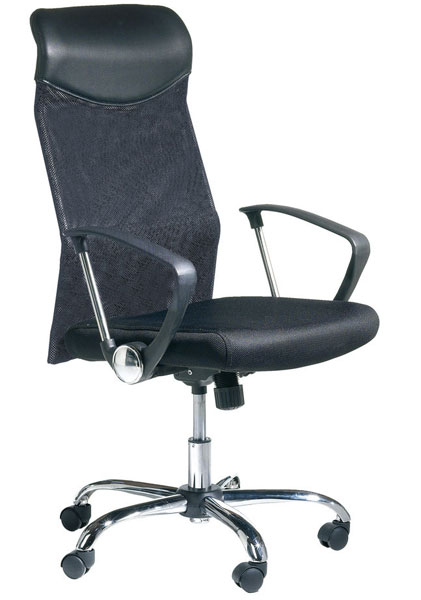 Kancelarijska radna stolica Angus sa visokim naslonom crna 