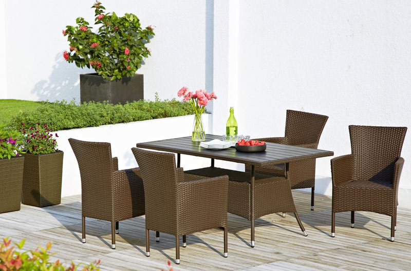 Baštenska Garnitura Od PET Ratana Campania