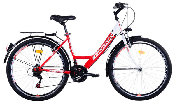 Bicikl City Bike CTB METROPOLIS L 26/18HT belo-crveno 912402-19