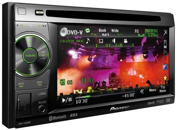 Pioneer Double-Din Bluetooth AV Player AVH-2400BT