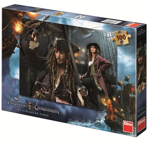 Dino puzzle 500 kom Pirati s Kariba - Jack Sparrow i Angel 123935