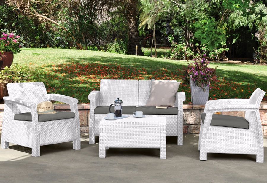 Baštenska Kompozicija Barahona White od Wicker Pruća