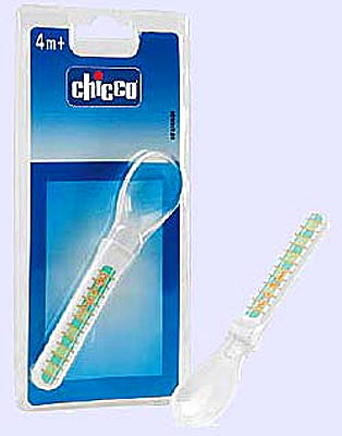 Chicco silikonska kašika soft 4m+ - 67434