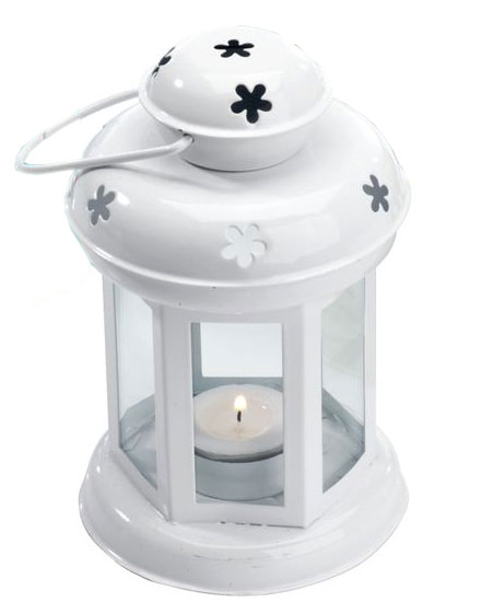 Fenjer za malu sveću Valley bela