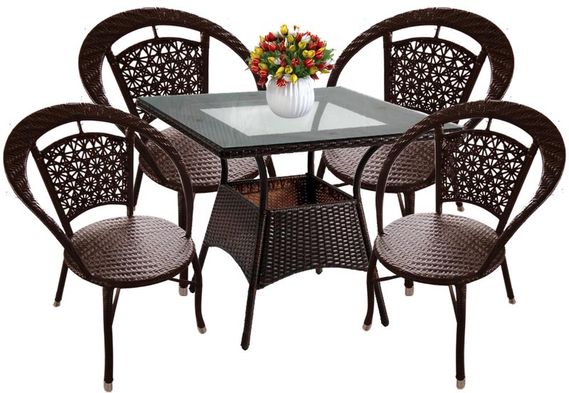 Baštenska Garnitura Bitez 4 - 4 Fotelje + Sto