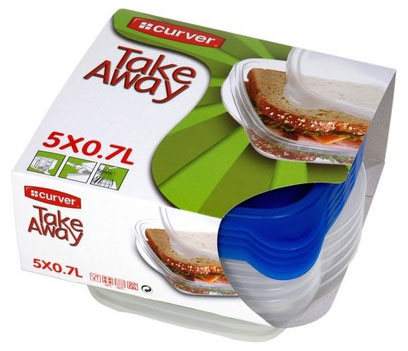 Curver Take Away set plastičnih posuda za hranu CU 08313-001