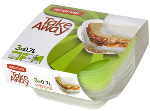 Curver Take Away set plastičnih posuda za hranu CU 08313-512