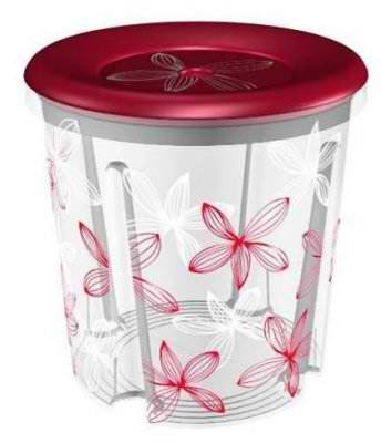 Curver okrugla kutija za odlaganje Red&White CU 00300-L06