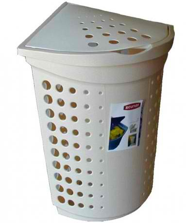 Curver ugaona korpa za veš 40l krem CU 05021-704 - Image 1