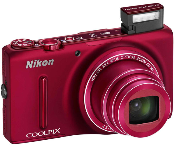 Nikon Digitalni Fotoaparat CoolPix S9500 crvena