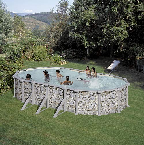 Montažni Ukopni Bazen PontAqua Rock 5 x 3 x 1.2 m