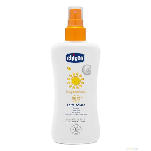 Chicco baby moments Sprej za sunčanje SPF25+  150ml 1760010