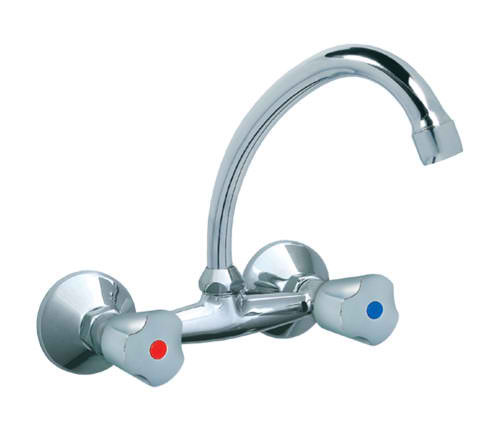 Rosan Keramic dvoručna baterija za sudoperu ili lavabo gornji izliv 200mm KK03120