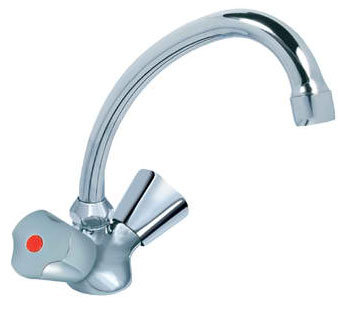 Rosan Keramic dvoručna stojeća baterija za lavabo - sudoperu 130mm KK23013