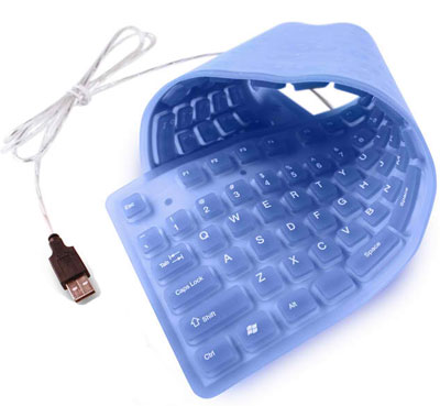 PcNet savitljiva tastatura Flex plava PCN001