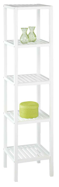 Polični element Poplar 5 polica bela