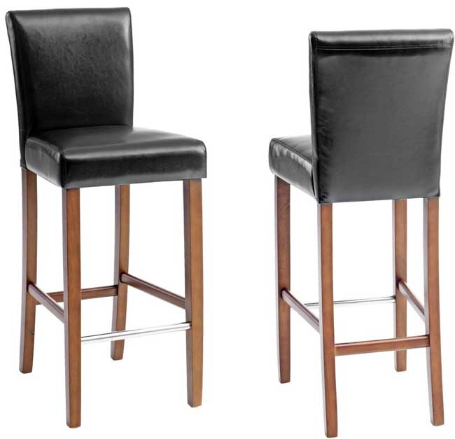 Barska stolica Delaver braon veštačka koža