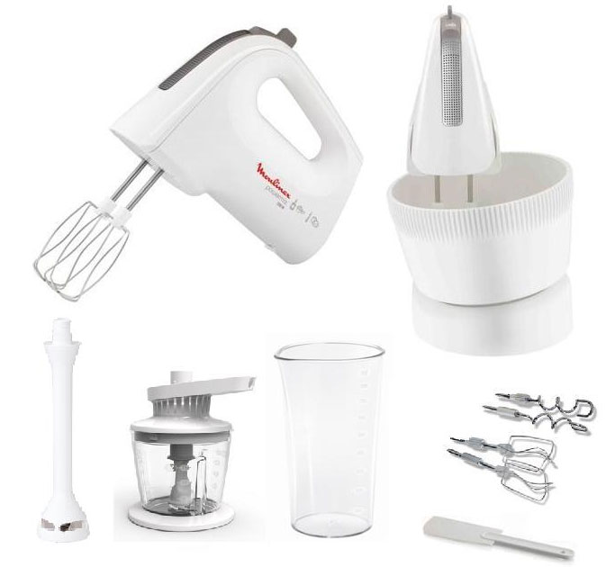 Mikser sa rotacionom posudom, štapnim mikserom i seckalicom Moulinex HM6171