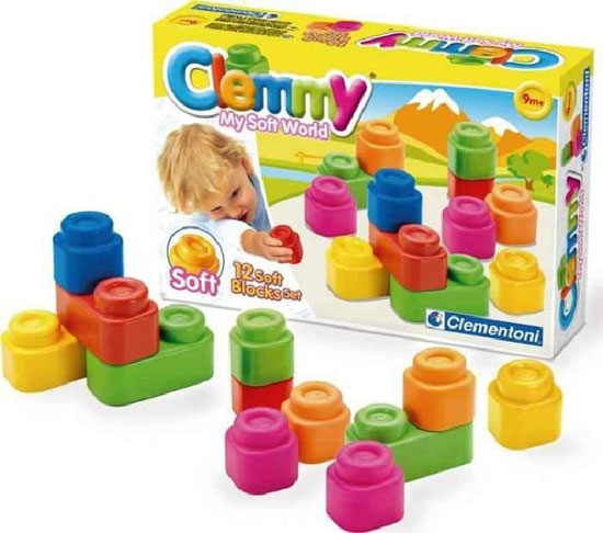 Clementoni mekane gumene kocke Clemmy 12 kom 