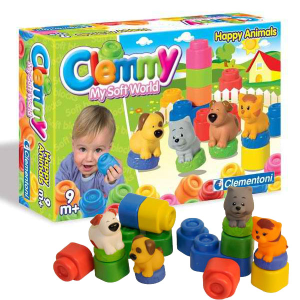 Clementoni mekane gumene kocke Srećne životinje 