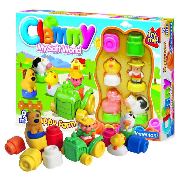 Clementoni mekane gumene kocke Happy farm 14775 12219 - Image 1