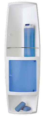 Ugaona polica za kupatilo 3 police 1 vrata S04 24S0423