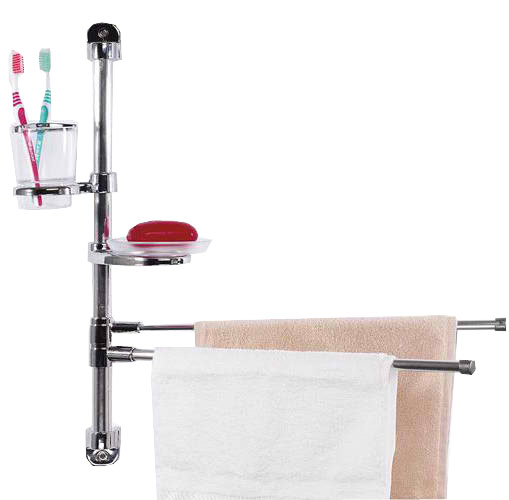 Polica - nosač peškira, sapuna i čaše 24N144