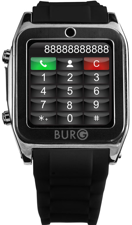 Pametni Sat Mobilni Telefon Burg Hong Kong 15 Black