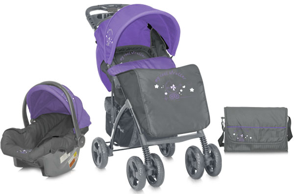 Bertoni Kolica Rio Set Gray&Violet 10020641334