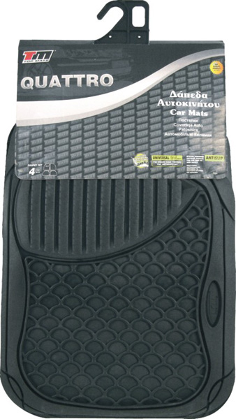 Komplet Univerzalnh Gumenih Patosnica Quatro Crne 20005508021