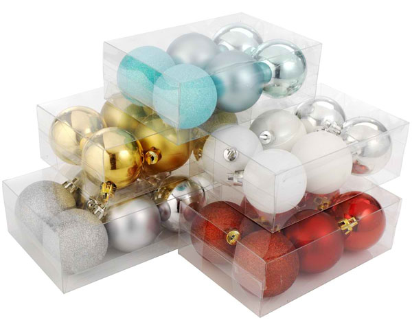 Novogodišnji ukrasi - kugle 6 kom/p