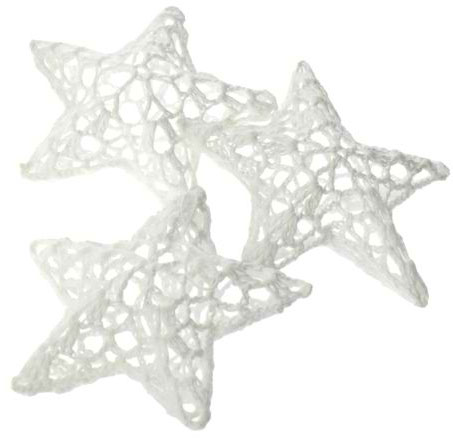 Novogodišnji pamučni ukrasi 3kom/p Zvezda