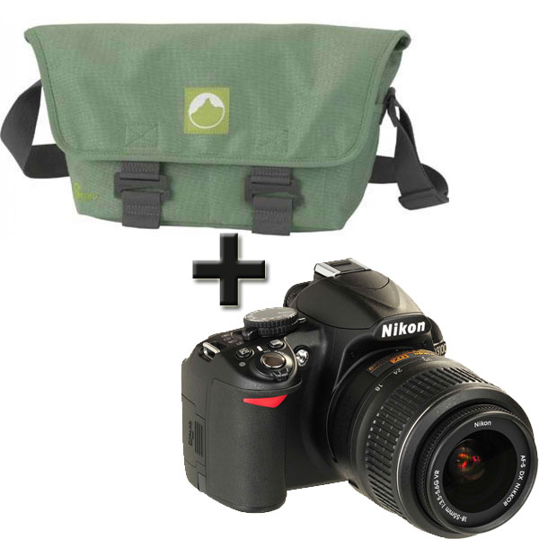 Nikon digitalni fotoaparat SLR D3100 sa objektivom + torbica + SD kartica