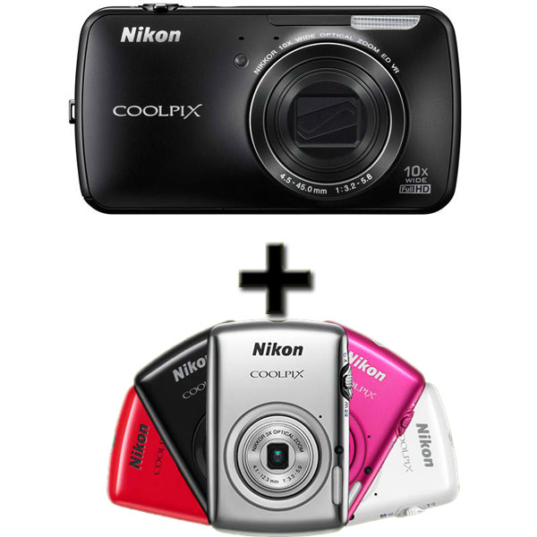 Nikon Digitalni Fotoaparat CoolPix S800c Crni + Nikon S01