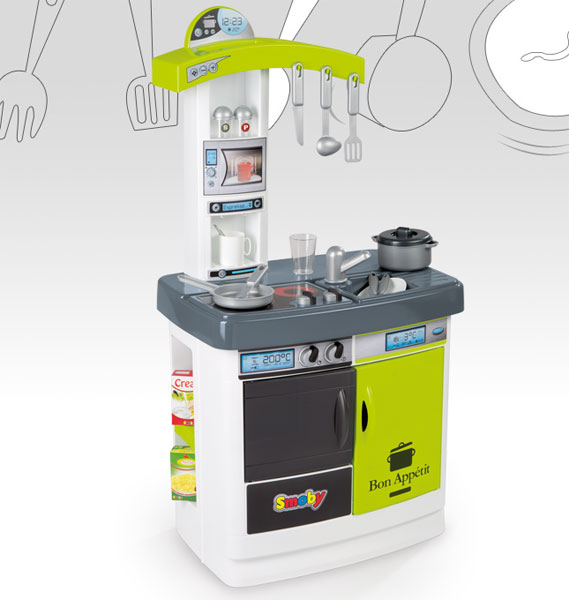 Smoby Dečja kuhinjica Bon Appetit! zelena SM024216