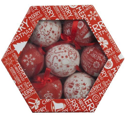 Novogodišnji ukrasi kugle 1/7 75 mm D1 0181001