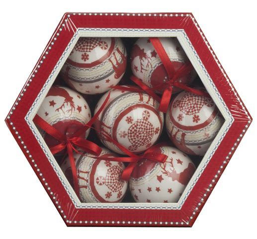 Novogodišnji ukrasi kugle 1/7 75 mm D2 0181003