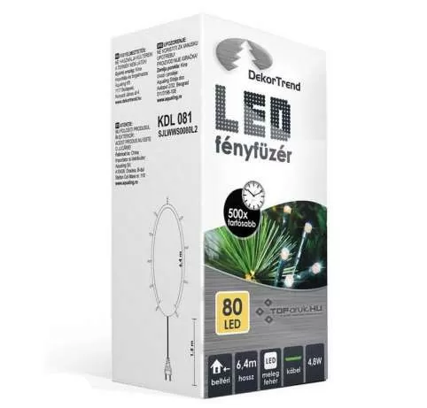 Novogodišnje sijaličice - lampice 80 LED toplo bela KDL 081