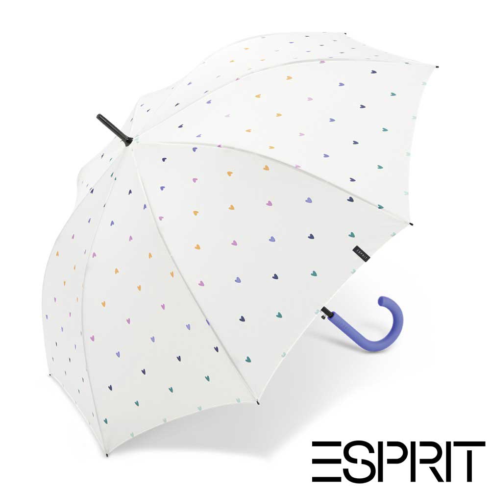 ESPRIT Kišobran Long AC rainbow hearts white