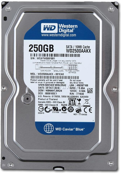 Western Digital Hard Disk Za Desktop Računare 250GB Blue WD2500AAKX - Image 1