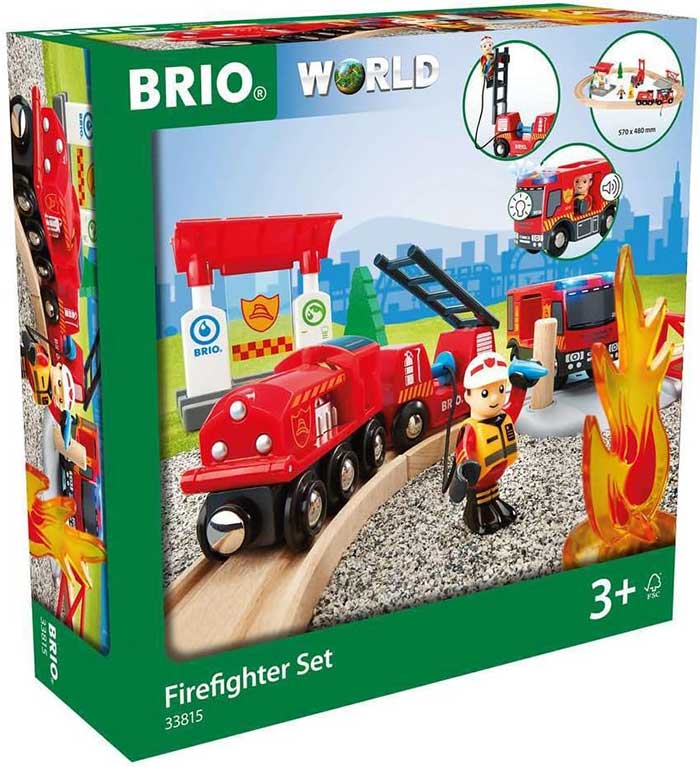 BRIO Igračka Vatrogasci - Set sa vatrogasnim vozom i kamionom 33815 - Image 1