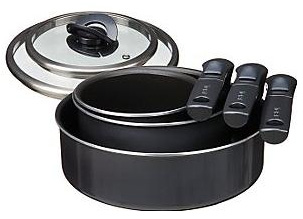 Tefal set šerpi sa poklopcima i sklopivim drškama Compact C1509143