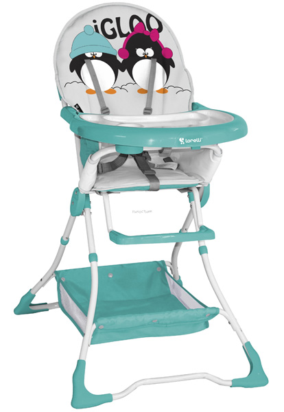 Bertoni Visoka stolica za bebe Bravo Grey&Green Igloo 10100061403